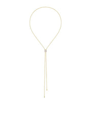 Quatre white edition tie necklace, small model