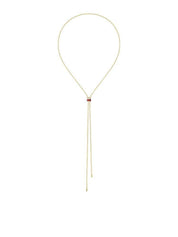 Quatre red edition tie necklace, small model