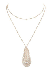 Plume de paon pendant