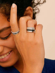 Quatre black edition small ring
